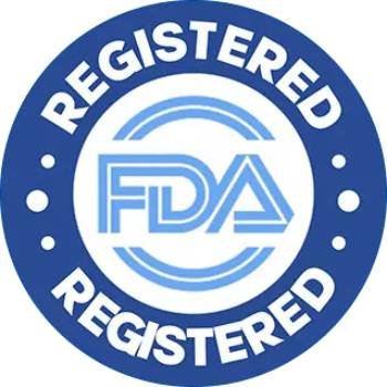 Nervala FDA registered facility badge ensuring safe and compliant manufacturing